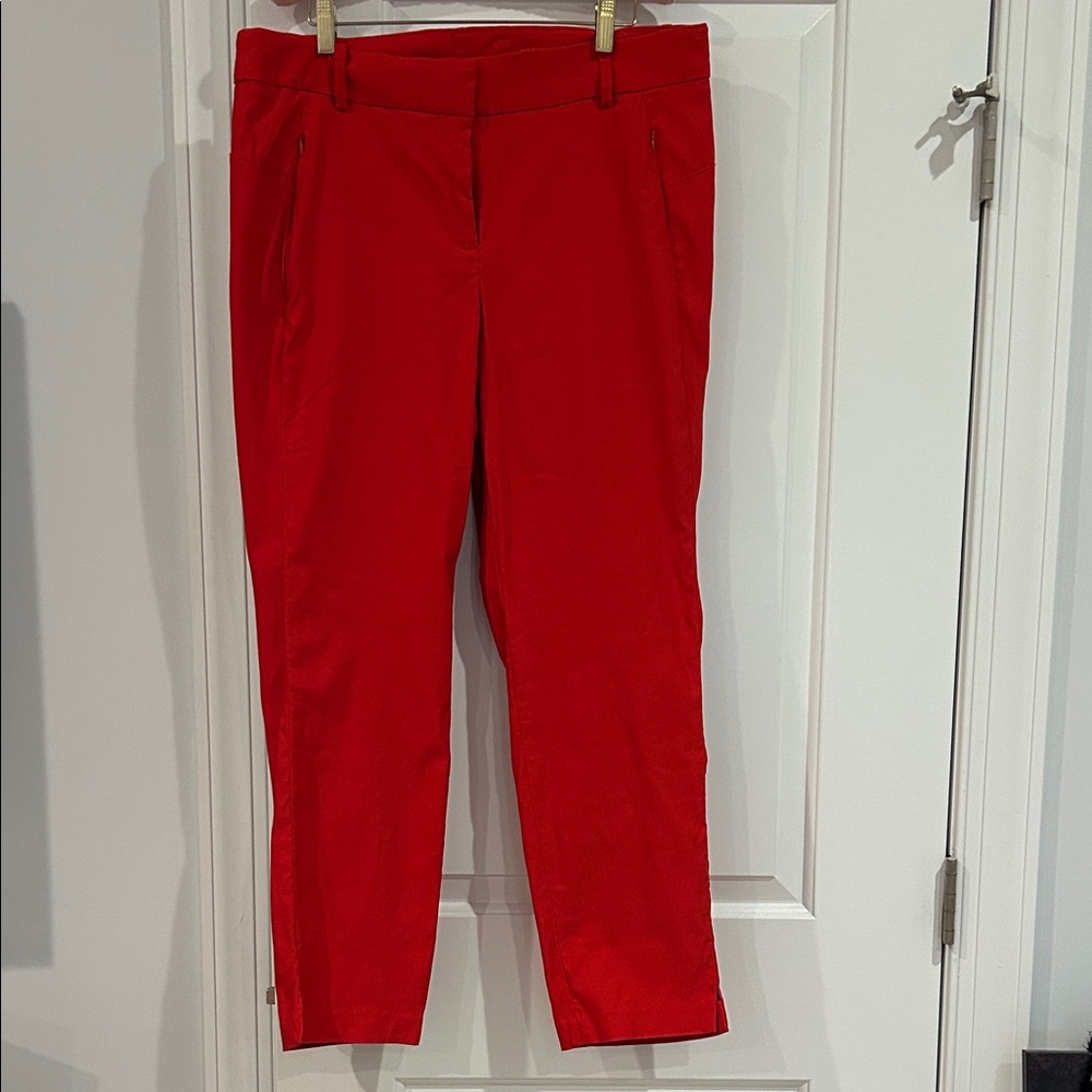 Beautiful Red Cropped 4 Season Pants
